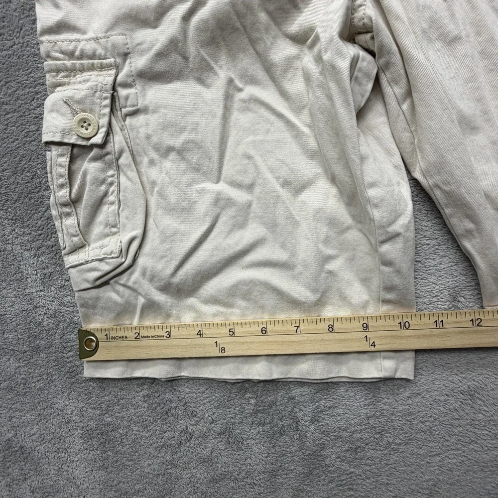 Arizona Jean Company Shorts Boys‎ 12 Beige Cargo Twill Belted School Pockets